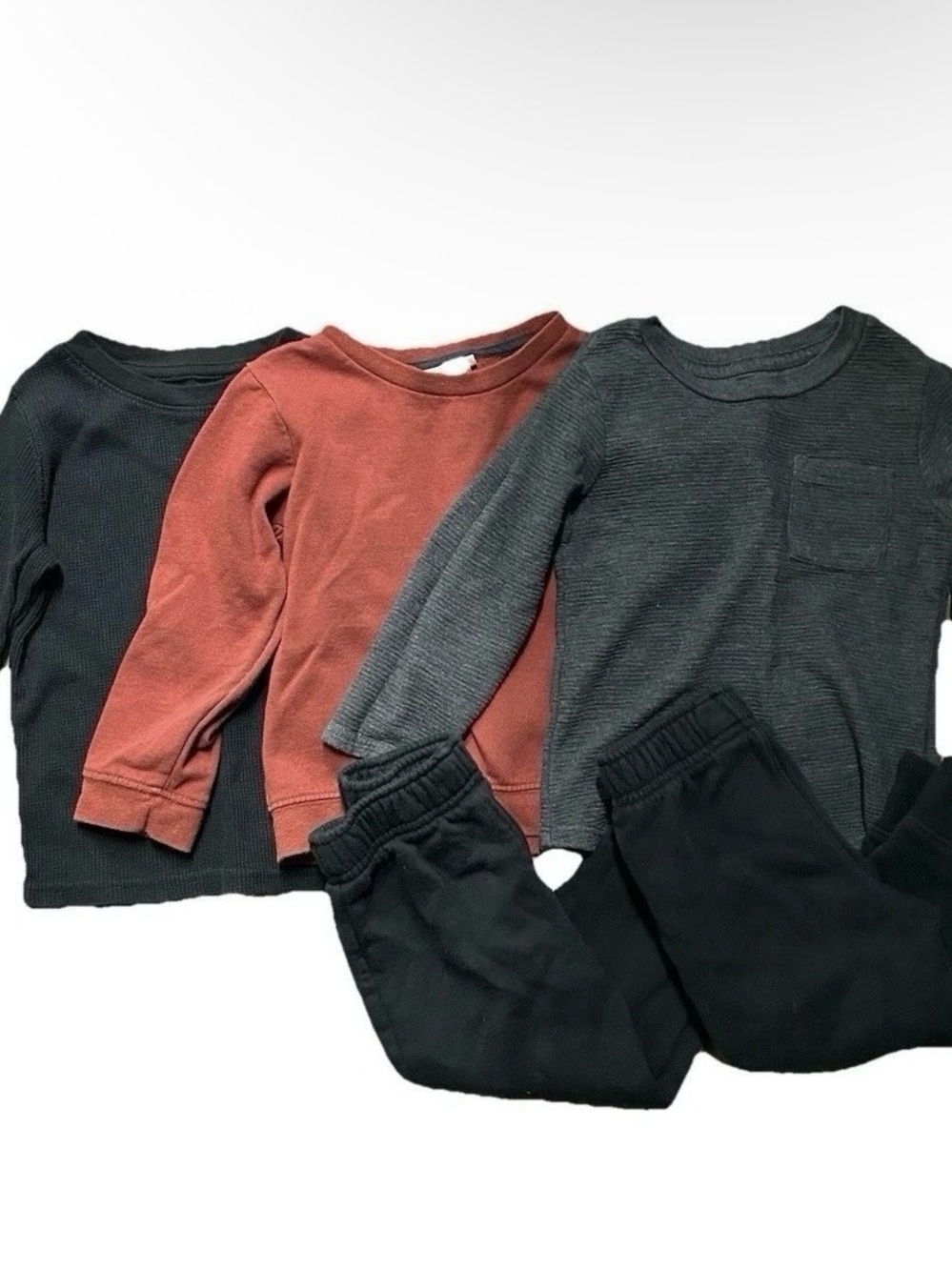 Toddler Boy Fall Winter Sweatpants Joggers Long Sleeve Shirts Size 2T